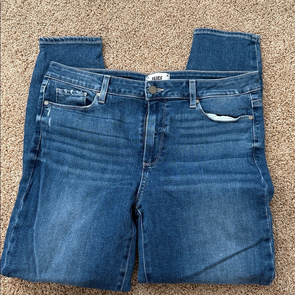 PAIGE Classic Blue Jeans - Hoxton ankle